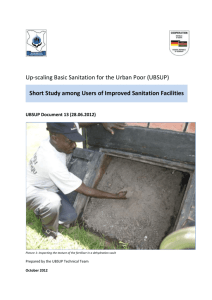 Report on the status of the EcoSan Promotion Project facilities built