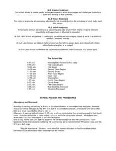 GLS Handbook - Chinook School Division