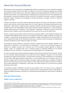 Badil Survey of Palestinian Refugees and Internally