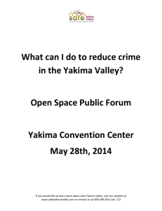 Open Space Forum Safe Yakima Valley