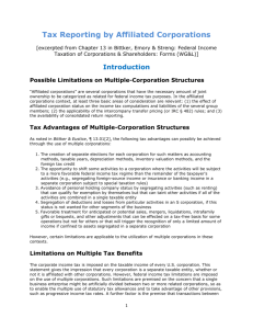 affiliated group of corporations