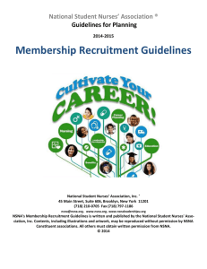 Membership Recruitment - National Student Nurses Association
