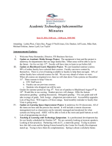 Academic Technology Subcommittee Minutes