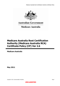 Certificate Policy - Department of Human Services