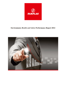Environment, Health and Safety Performance Report 2012