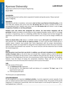 Lab Rules W2016 - Department of Electrical and Computer