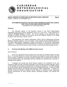 DMS2013 Doc 6 - Caribbean Meteorological Organization
