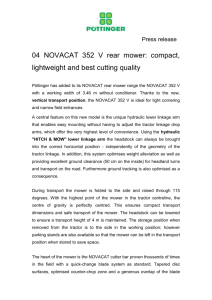 NOVACAT 352 V rear mower: compact, lightweight and