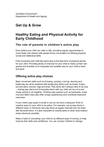 Get Up and Grow - Healthy Eating and Physical Activity for Early