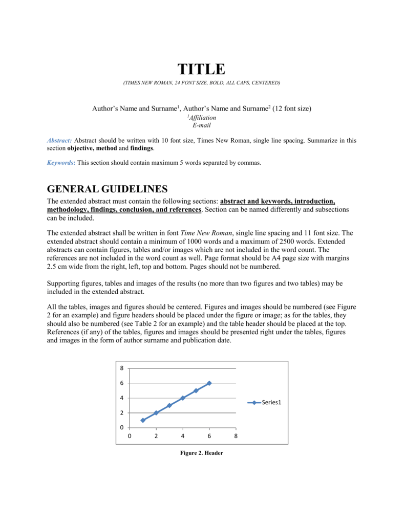 Sample Extended Abstract International Apms Conference