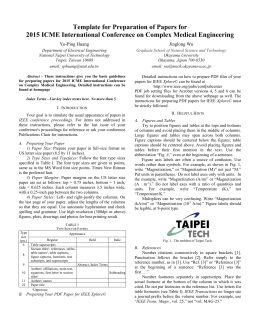 IEEE Conference Paper Template