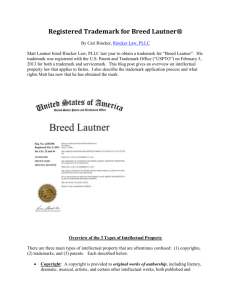 Blog-Registered Trademark for Breed Lautner