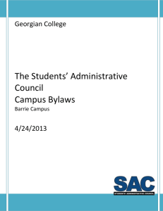 Campus Bylaws - Georgian College
