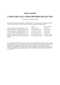 Land and Valuation Division Rules 1978