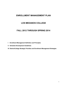 Enrollment Management Plan 2012