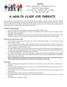 a health flyer for parents