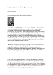 History of the greenhouse effect and global warming By S.M. Enzler