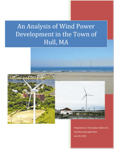 An Analysis of Wind Power Development in the Town of Hull, MA
