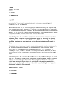 FRIENDS FAMILY letter for MPs in support of arts funding
