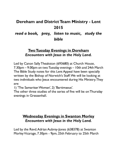 Lent Activities 2015 - Dereham Team Ministry