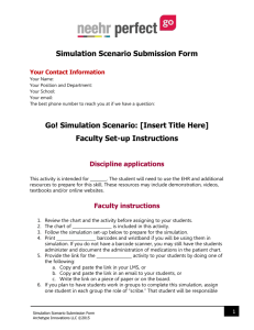 Simulation Scenario Submission Template