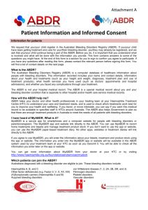 Patient information brochure