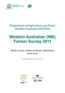 1 Background to the DAFWA producer survey