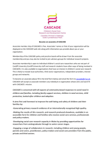 CASCADE associate membership form