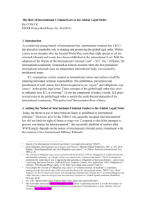 3. Systemizing and Improving Rules of the Global Legal Order