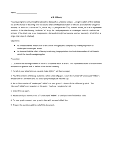 M&M Radioactive Decay