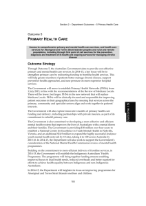 Outcome 5 PRIMARY HEALTH CARE