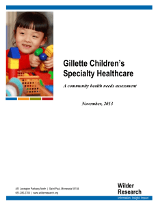 Gillette Children`s Specialty Healthcare