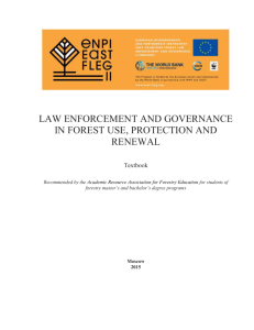 Law enforcement and governance in forest use, protection and