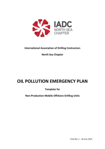 OIL POLLUTION EMERGENCY PLAN – Template for Non