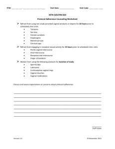 Protocol Adherence Counseling Worksheet