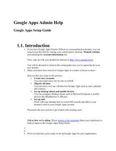 Google Apps Admin Help