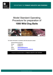 Model Standard Operating Procedure (SOP)