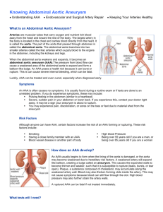 Abdominal Aortic Aneurysm - Middlesex Surgical Associates