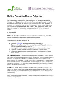 Nuffield Foundation Flowers Fellowship