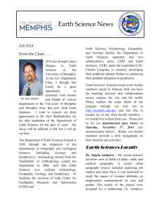 Department News - University of Memphis