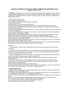 Academy of Model Aeronautics National Model Aircraft Safety Code