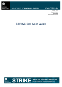 STRIKE User Guide DOCX - Northern Territory Government