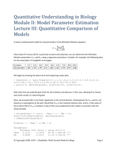 The F-test for Model Comparison