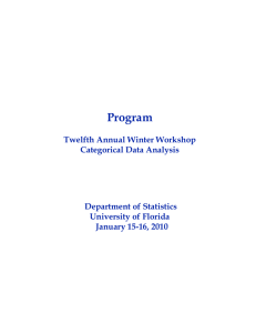 Program - Department of Statistics