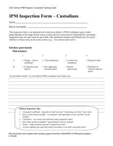 IPM Inspection Form