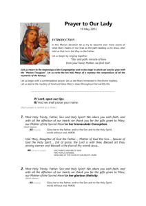 Prayer to Our Lady