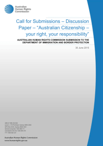 2015 AHRC Submission - Australian Human Rights Commission