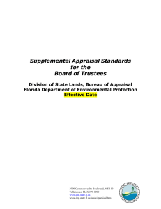 Supplemental Appraisal Standards for the Board of Trustees
