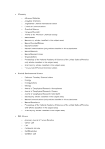 Chemistry Advanced Materials Analytical Chemistry Angewandte