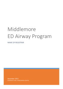 Middlemore ED Airway Program